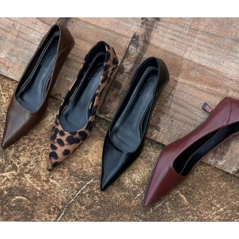 Womens Heels - 2026 여성용 섹시한 하이힐, 버건디 색상의