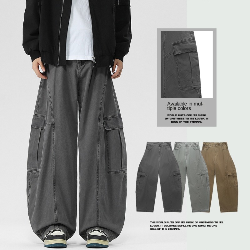 남성용 아메리칸 빈티지 커브드 컷 청바지 루즈한 와이드 - Tailored Trouser Wide 리뷰 및 가격