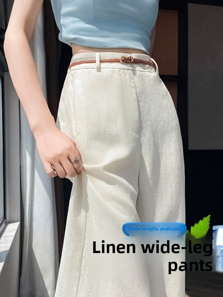 하이웨이스트 네로우컷 린넨 코튼 와이드 레그 팬츠 여성 - Tailored Trouser Wide 리뷰 및 가격