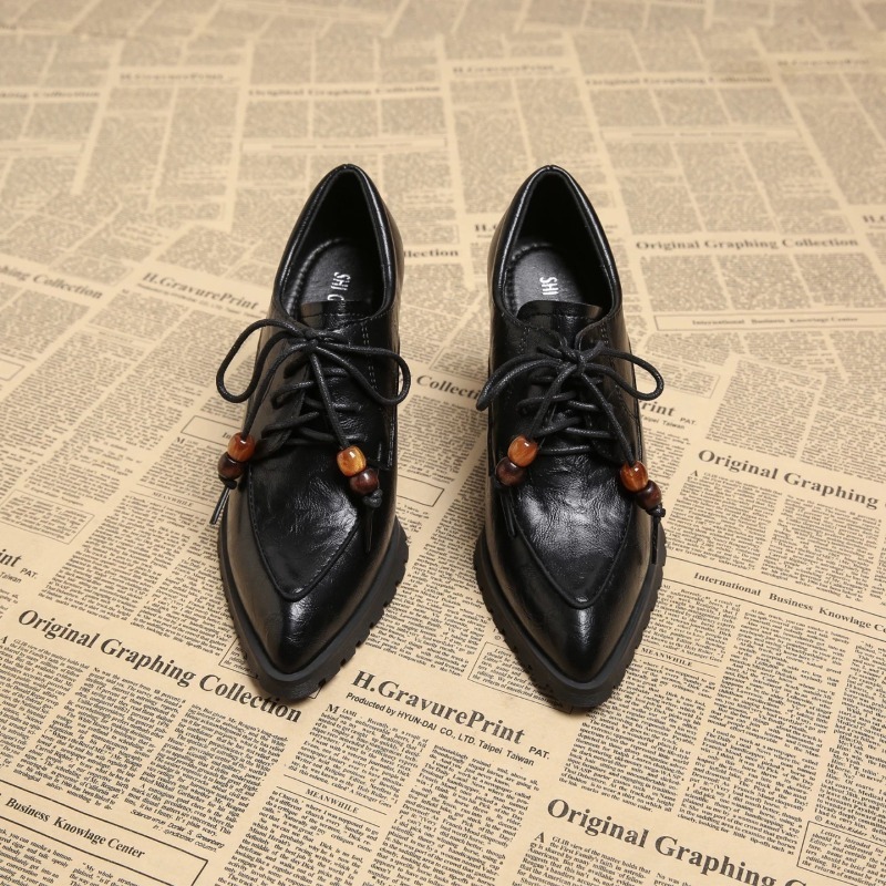 레트로 스트랩 디자인 딥 마우스 여성용 블록 힐 플랫폼 - Pump Heel Block 리뷰 및 가격