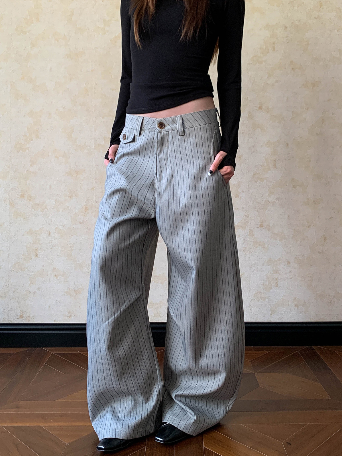 미국 스타일의 남성 및 여성용 플리츠 와이드 레그 캐주 - Tailored Trouser Wide 리뷰 및 가격