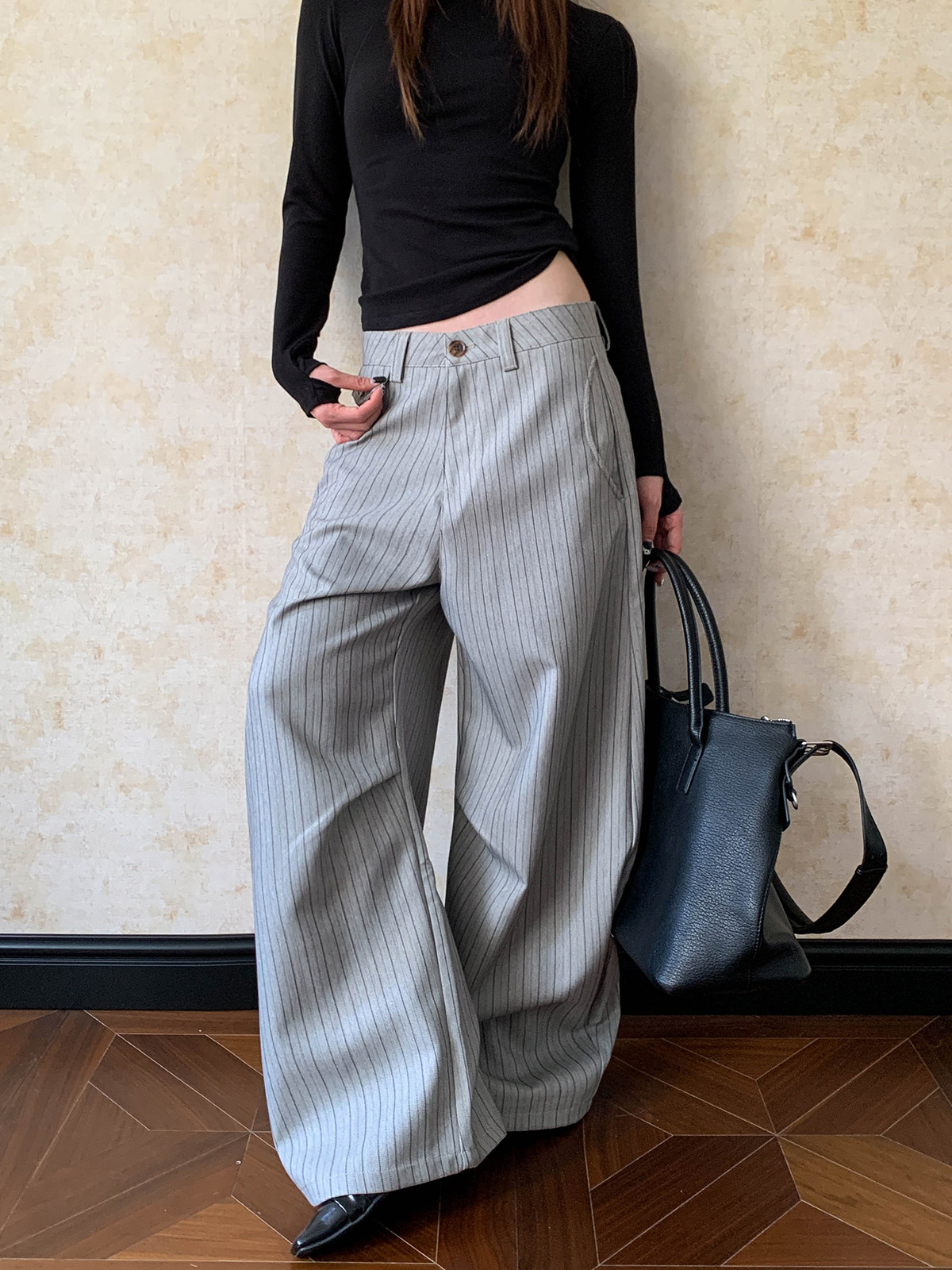 미국 스타일의 남성 및 여성용 플리츠 와이드 레그 캐주 - Tailored Trouser Wide 리뷰 및 가격