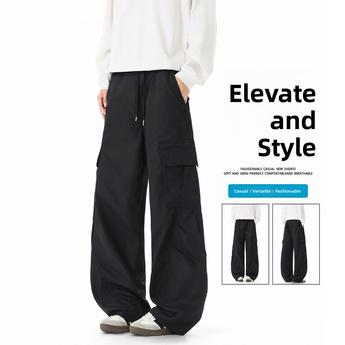 트렌디한 3D 맞춤형 스포츠 스웨트팬츠 남성용 봄 가을 - Tailored Trouser Wide 리뷰 및 가격