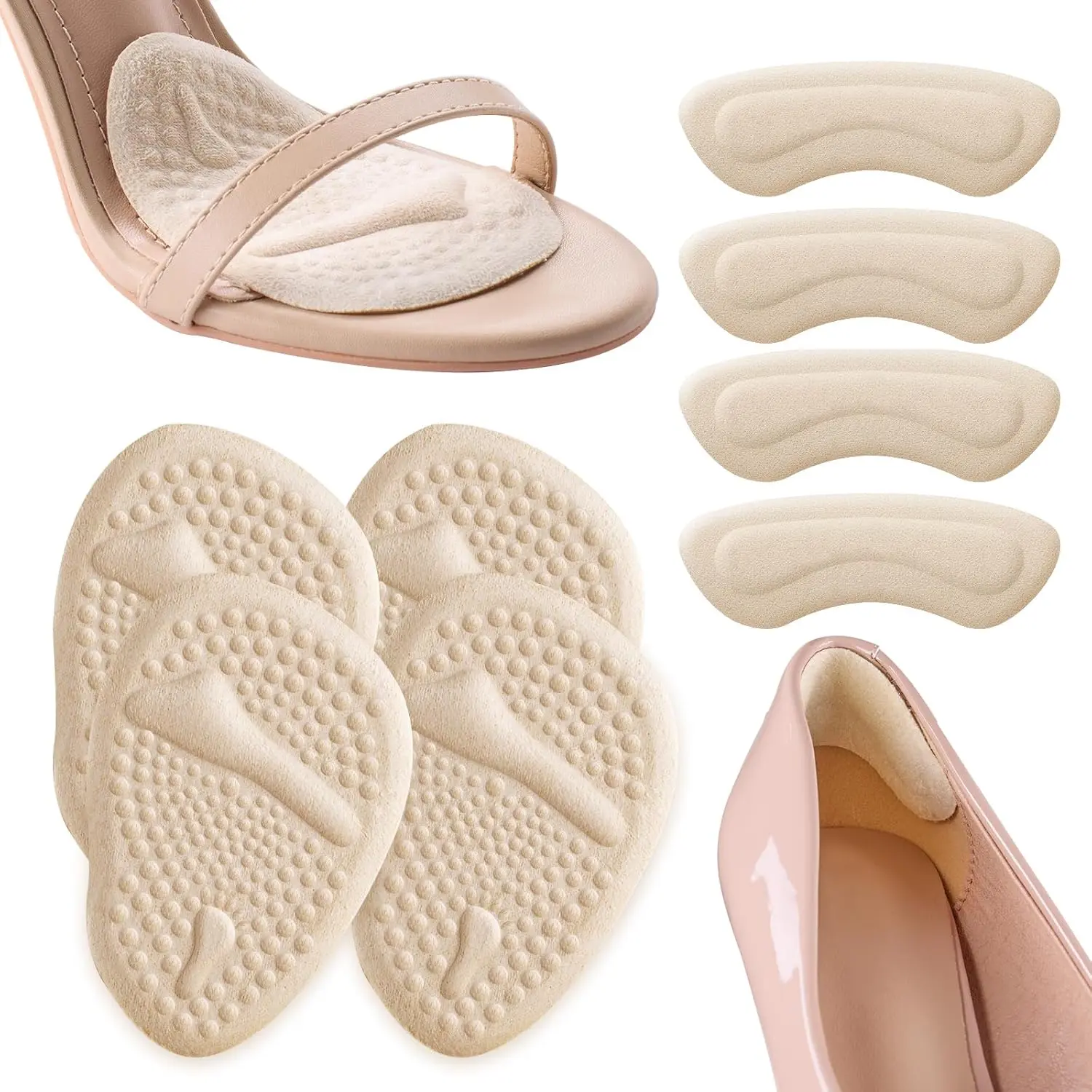 2세트 힐 패드, 발바닥 쿠션, 중족골 패드, 여성용  - Womens Heels 리뷰 및 가격