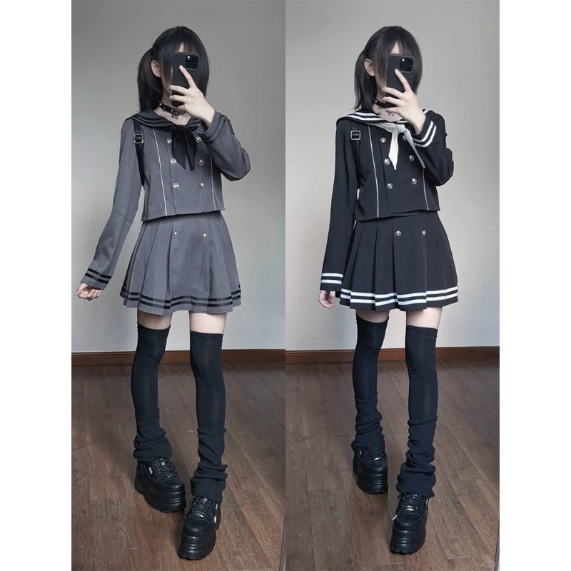 일본 서브컬쳐 레트로 코스프레 의상 세일러복 JK 유니 - Formal Skirt 리뷰 및 가격